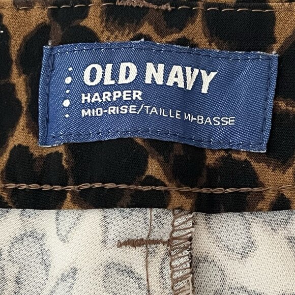 Old Navy Women's Harper High Rise Leopard Print Cropped Pants Sz 8 Regular NWOT - Picture 7 of 12
